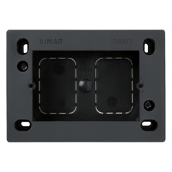 Scatola da parete 3 moduli grigia profondità 35-45 mm per apparecchi Eikon Idea Plana