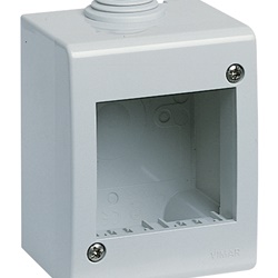 Contenitore da parete IP40 2 moduli Idea/8000sp grigio per installazione moduli standard