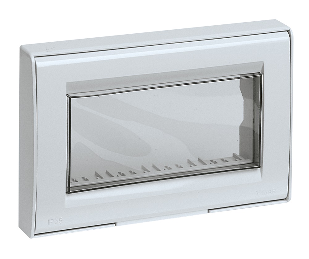 Calotta IP55 4 moduli Idea/8000sp grigio per protezione apparecchiature elettriche