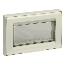Calotta IP55 4 moduli Idea/8000sp avorio protezione elevata per installazioni incasso