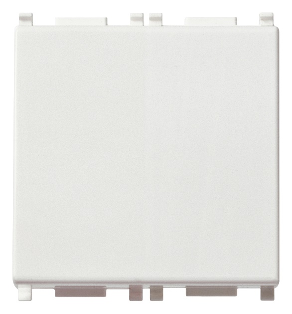 Interruttore 1P 10AX 2 moduli bianco illuminabile per lampade con alimentatore integrato