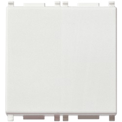 Interruttore 1P 16AX 2 moduli bianco illuminabile per uso domestico e commerciale