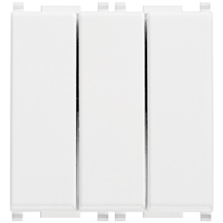 Interruttori indipendenti 1P 20AX illuminabili bianco 2 moduli per uso domestico