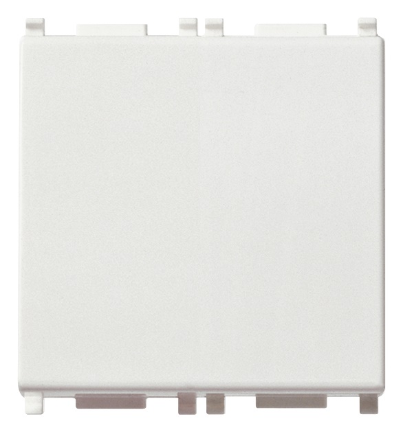 Deviatore 1P 10AX 2 moduli illuminabile bianco per impianti elettrici domestici