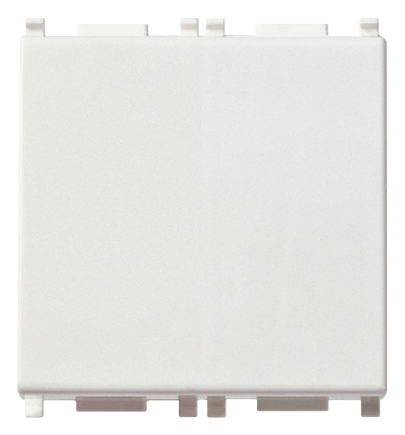 Deviatore 1P 16AX 2 moduli illuminabile bianco per impianti elettrici domestici