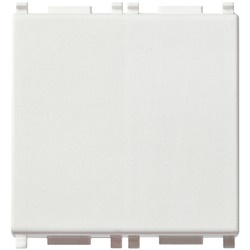Pulsante 1P NO 10A 2 moduli bianco illuminabile tasto sostituibile uso elettrico