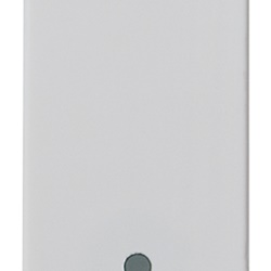 Pulsante 1P NC 10A 250V illuminabile tasto sostituibile Silver per impianti elettrici