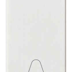 Tasto 1 modulo Simbolo campanello bianco Plana 