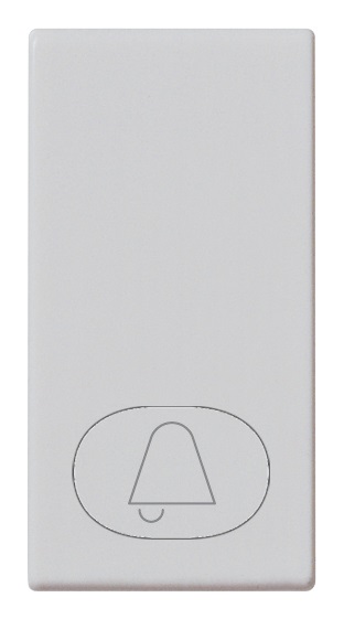 Tasto 1M simbolo campanello Silver Plana 