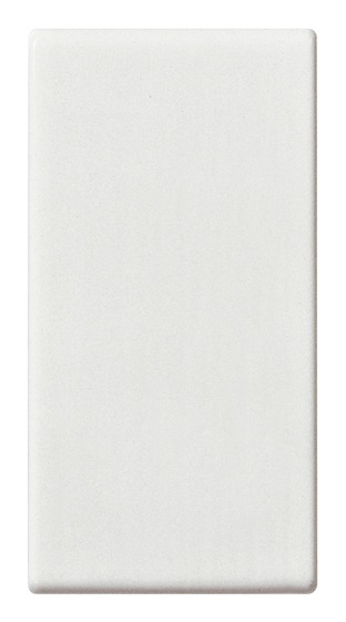 Tasto 1 modulo illuminabile a disco bianco per impianti elettrici