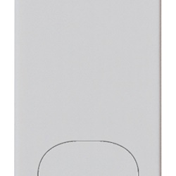 Tasto intercambiabile 1 modulo neutro personalizzabile Silver per impianti elettrici
