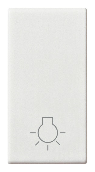 Tasto 1M Simbolo luce bianco Plana 