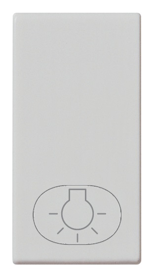 Tasto 1M simbolo luce Silver Plana 