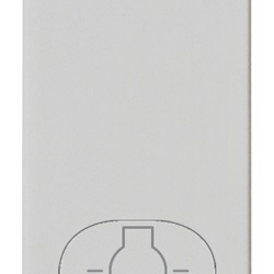 Tasto 1M simbolo luce Silver Plana 