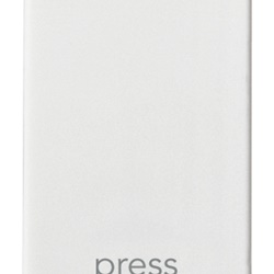 Tasto intercambiabile 1 modulo simbolo PRESS illuminabile bianco per impianti elettrici