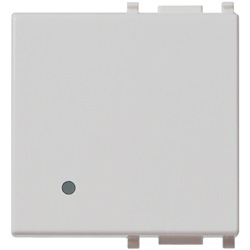 Tasto 2M illuminabile Silver Plana 