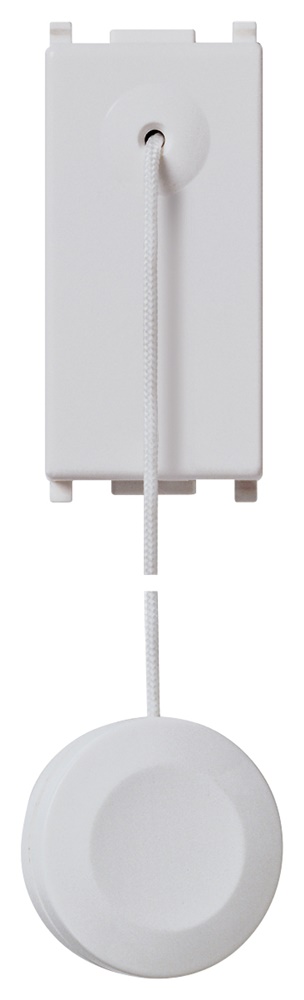 Pulsante 1P NO 10A tirante con cordone 1,5 m pomello Silver per comando elettrico