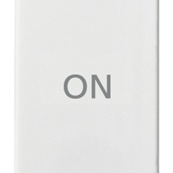 Pulsante 1P 10A 250V NO+NC simbolo ON colore bianco uso elettrico industriale