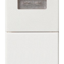 Pulsante 1P NO 10A 250V con spia bianca segnalazione elettrica uso civile