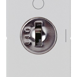 Interruttore 2P 16AX +chiave Silver Plana 