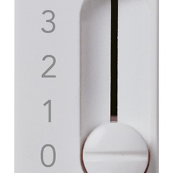 Commutatore a slitta 1P 6(2)A Silver Plana 