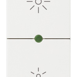 Dimmer master universale 230V bianco regolazione intensità lampade LED incandescenza CFL trasformatori elettronici comando ON/OFF pulsanti multipli