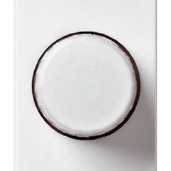 Dimmer 230V 100-500W push-push bianco per lampade incandescenza regolazione rotativa