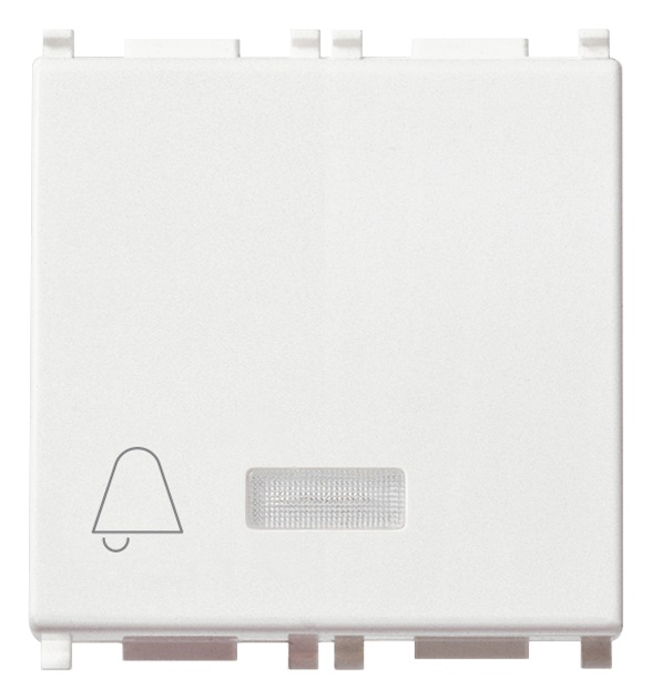 Pulsante SET/RESET bianco emergenza 2 uscite relè 12-24V per segnalazione ottica acustica