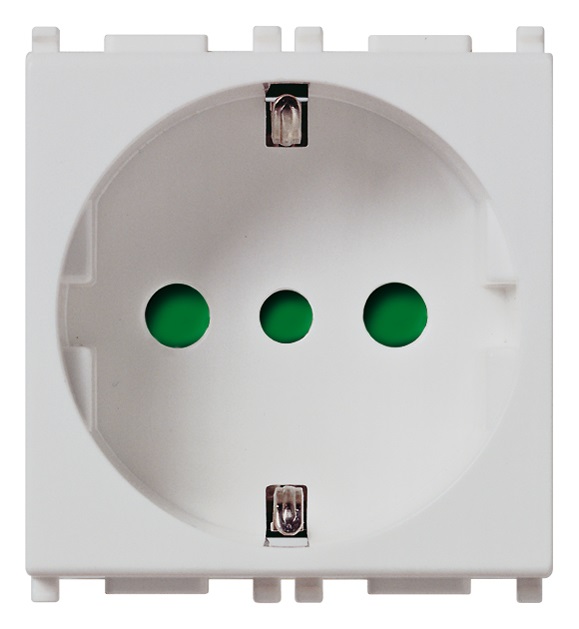 Presa 2P+T 16A P30 Silver Plana 