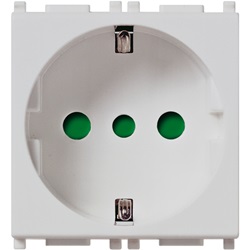 Presa 2P+T 16A P30 Silver Plana 