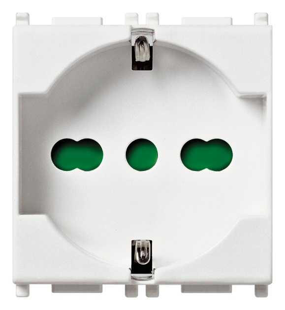 Presa 2P+T 16A universale antibatterico Plana 