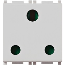 Presa SICURY 2P+T 16A inglese Silver Plana 