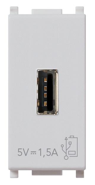 Unità alimentazione USB 5V 1,5A cavo 1m compatta per dispositivi elettronici Silver