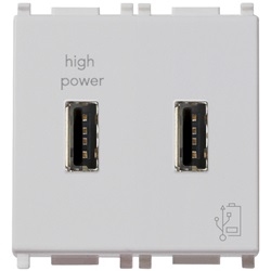 UnitÃ  alimentazione USB 5V2,1A 2M Silver Plana