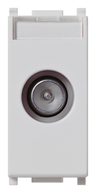 Presa TV-RD-SAT passante Silver Plana 
