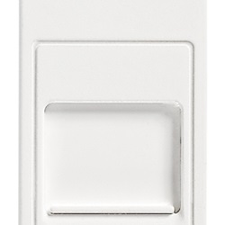 Presa RJ45 Cat6 UTP con portello bianco Plana 