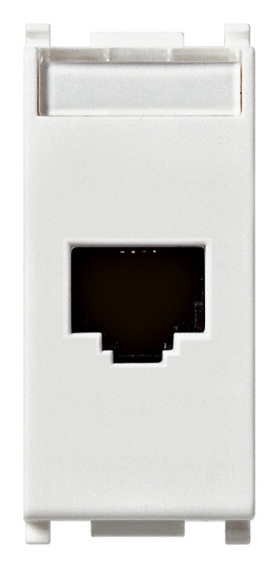 Presa RJ45 Netsafe Cat5e UTP 110 bianco Plana 