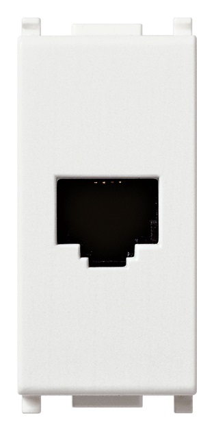 Presa RJ45 8/8 mors. vite antibatterico Plana 