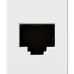 Presa RJ45 8 posizioni 8 contatti morsetti a vite materiale antibatterico per impianti telefonici e dati
