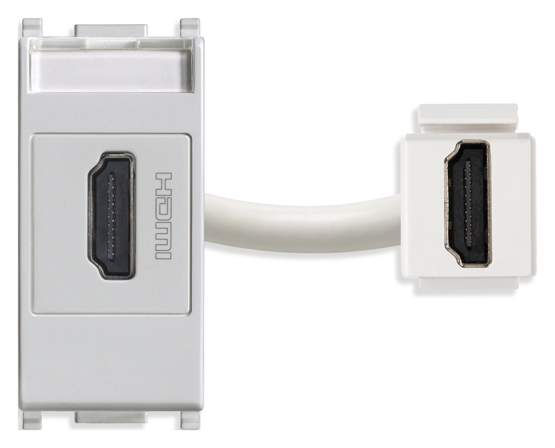 Presa HDMI Silver Plana 