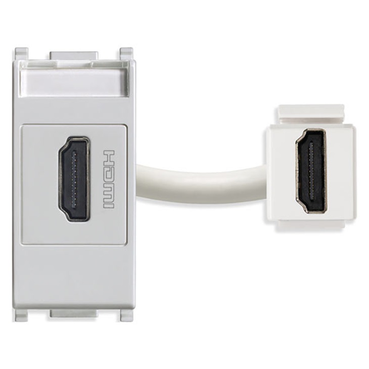 Presa HDMI Silver Plana 