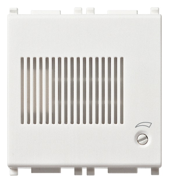 Suoneria elettronica 3 sequenze sonore regolabili 12V bianco 2 moduli