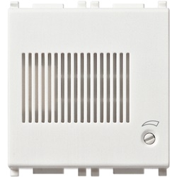 Suoneria elettronica 3 sequenze sonore regolabili 12V bianco 2 moduli
