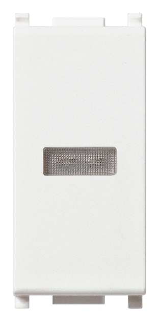 Spia diffusore bianco segnalazione senza unità per impianti elettrici