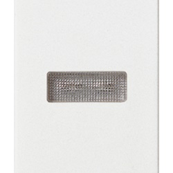 Spia diffusore bianco segnalazione senza unità per impianti elettrici