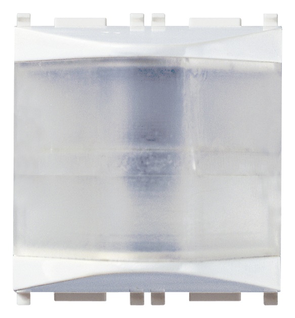 Spia prismatica 230V 3W diffusore bianco 2 moduli per lampade serie 14770-14777