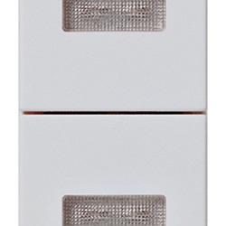 Doppia spia neutra Silver Plana 