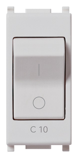 Interruttore MT 1P+N C10 120-230V Silver Plana 