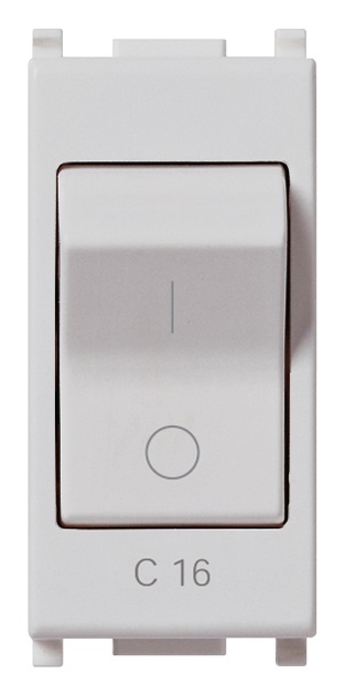 Interruttore MT 1P+N C16 120-230V Silver Plana 