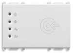 Lettore transponder esterno KNX bianco 2 relè 4A 24V 3 moduli controllo accessi